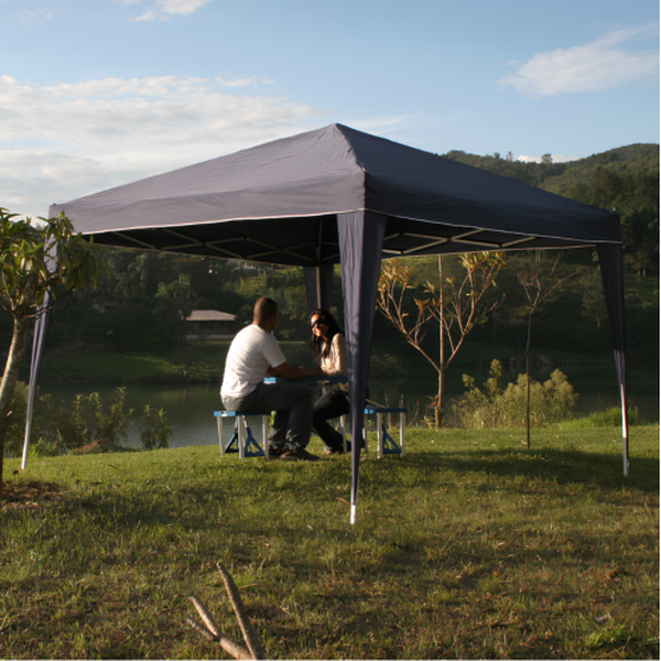 TENDA GAZEBO NTK ARTICULADA IMPERMEÁVEL 3X3M TRIXX AZUL