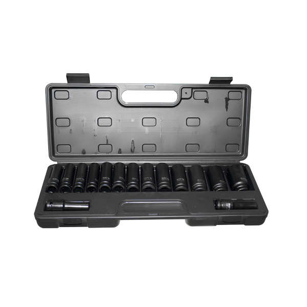 JOGO SOQUETE DE IMPACTO ROTTA SEXTAVADO 1/2'' 15 PEÇAS RTT-101070
