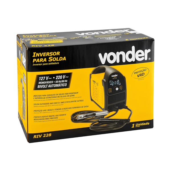 MAQUINA DE SOLDA VONDER INVERSORA BIVOLT RIV228