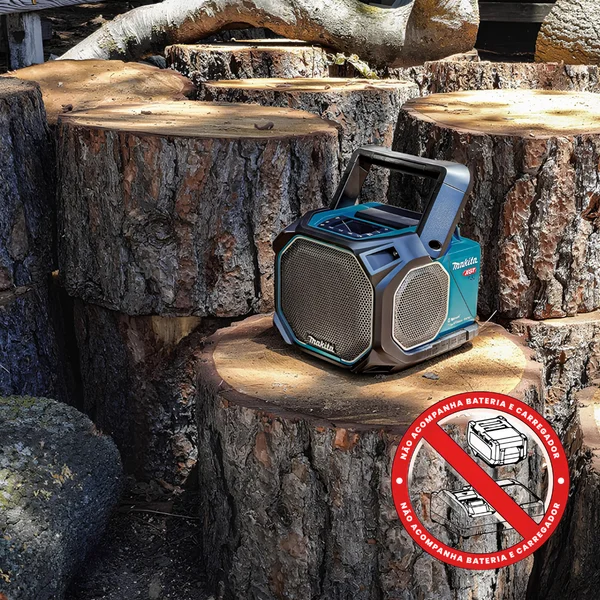 CAIXA DE SOM PORTÁTIL COM BLUETOOTH Á BATERIA E ELÉTRICA MAKITA